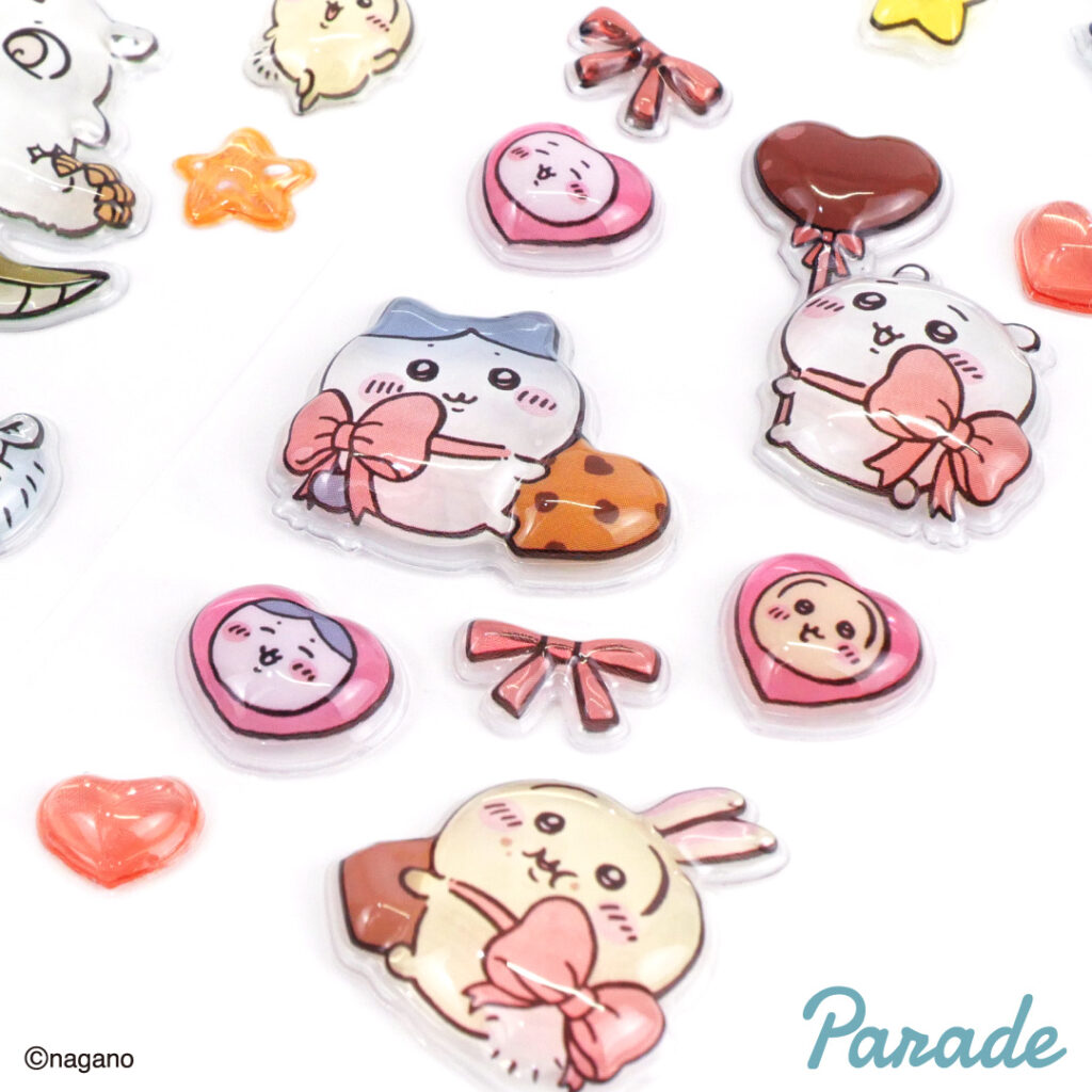 プライズ】ちいかわシールが初登場！ぷくっとちゅるちゅるな全7種